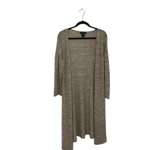 See You Monday Longline Knit Cardigan – Oatmeal Beige – Size M/L